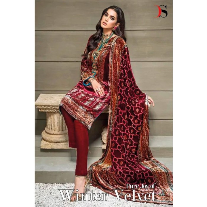 Deepsy Pure Joy Of Winter Velvet Pakistani Salwar Suits